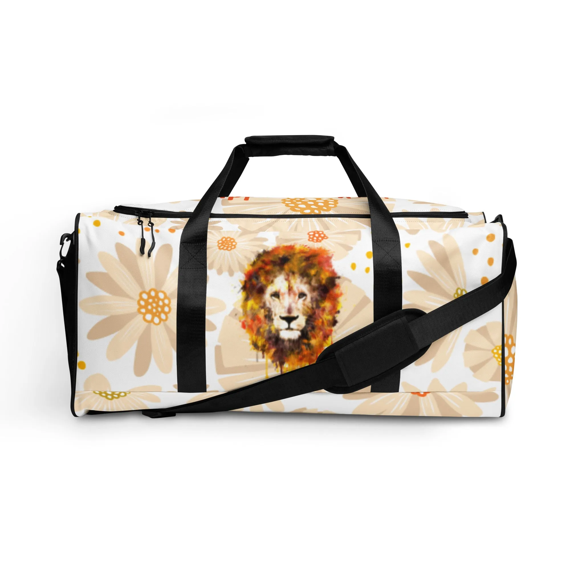 Tan Daisies Duffle Bag - OG Hippie Chick