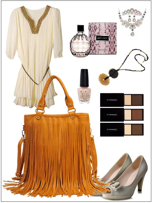 tassels shoulder bag