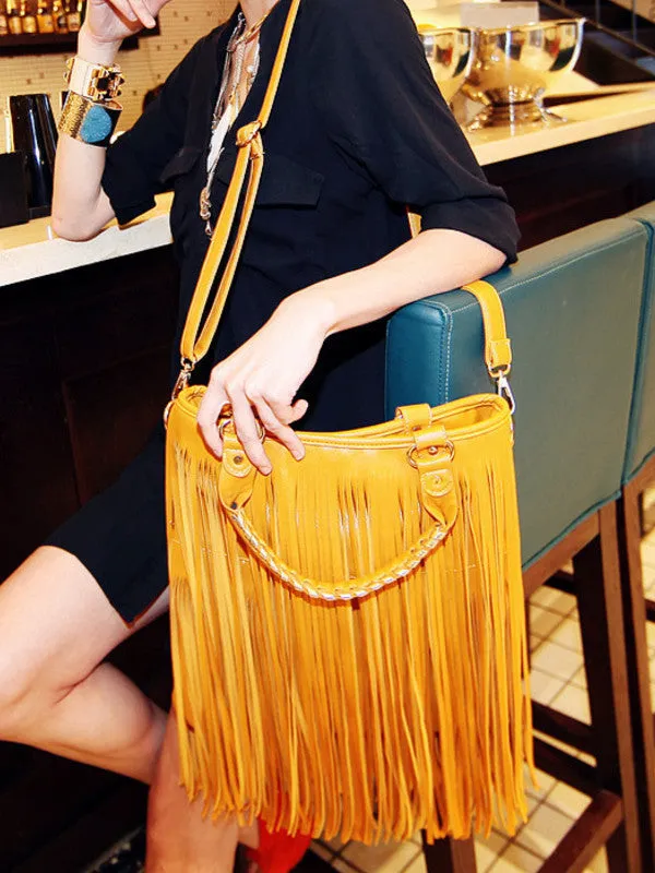 tassels shoulder bag