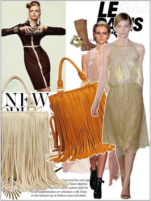 tassels shoulder bag