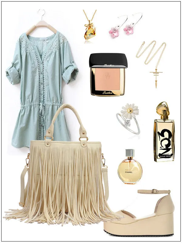 tassels shoulder bag
