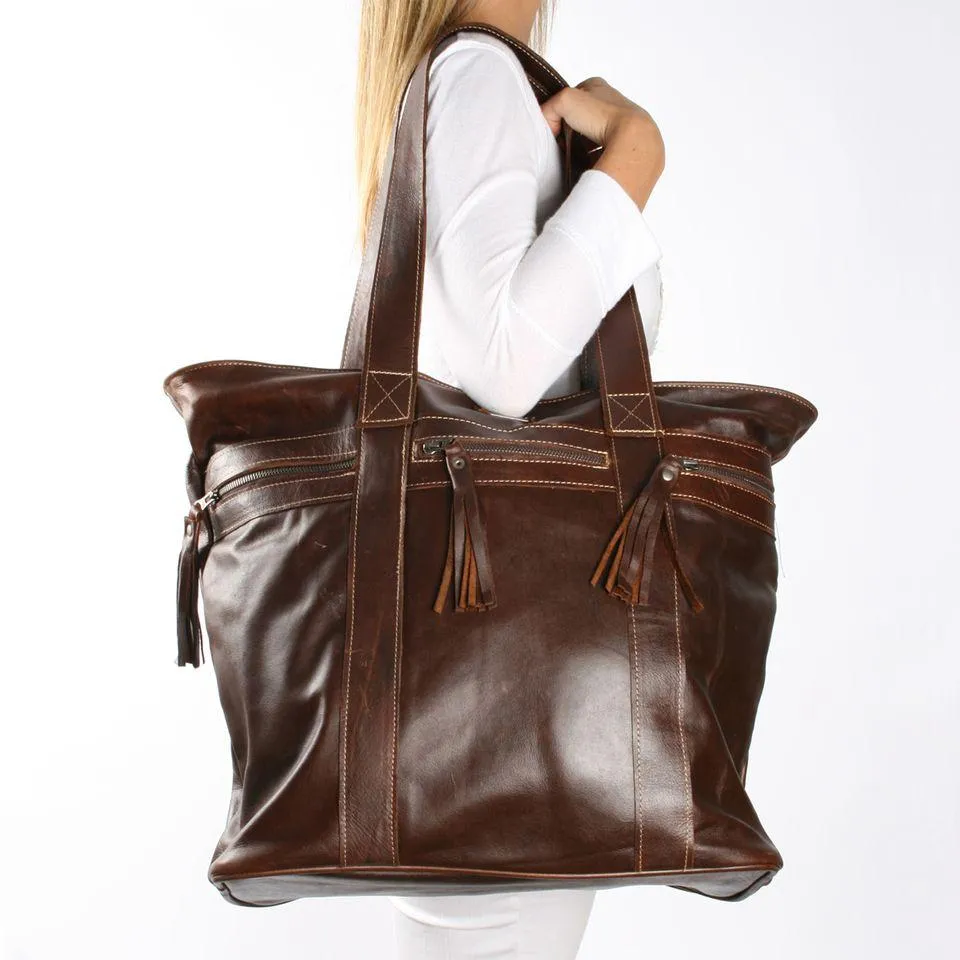 Thandana Lolly Leather Handbag