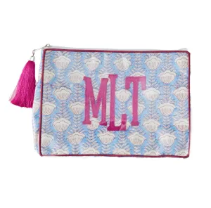 The OG India Bag - Blue/Eggplant - Monogrammed