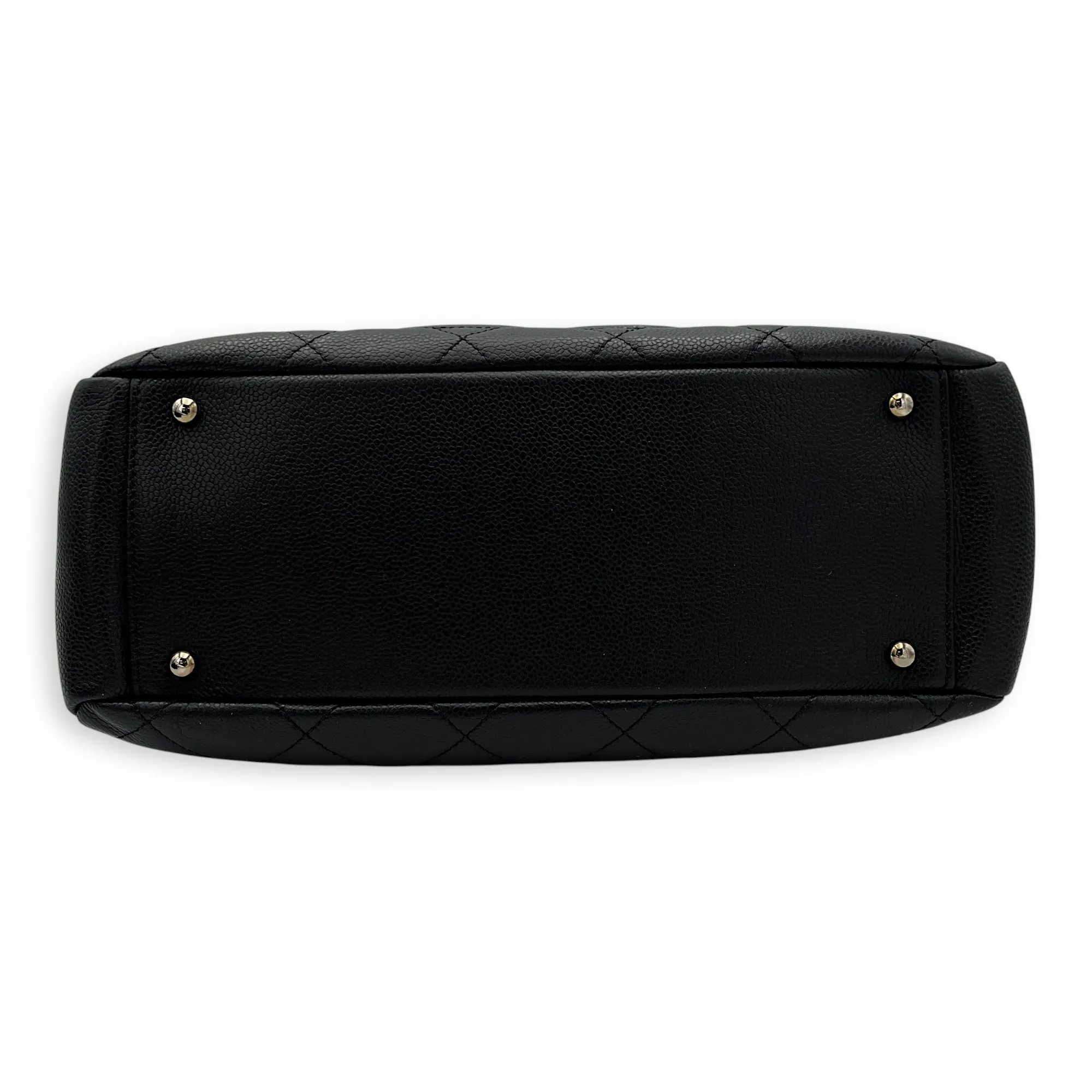 Timeless CC Black Tote Bag in Caviar Leather, Gold hardware