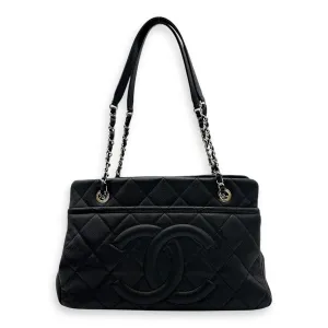 Timeless CC Black Tote Bag in Caviar Leather, Gold hardware