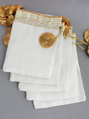 Tissue Potli Bag / Wedding Favors Pack of 5 Pc