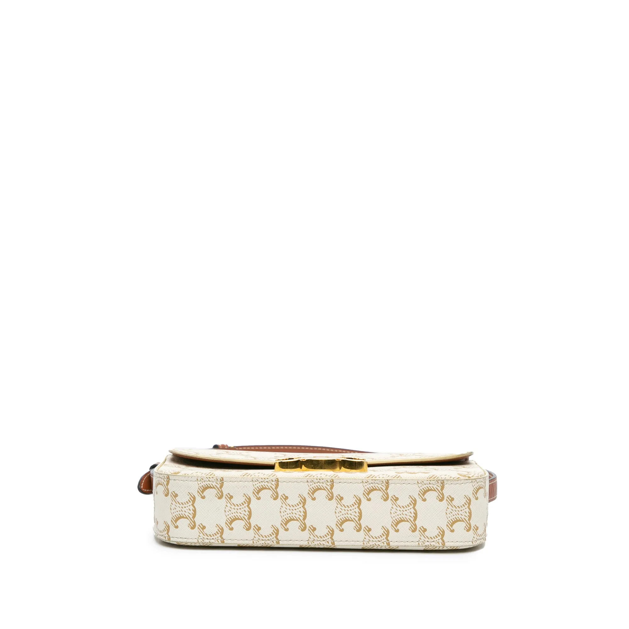 Triomphe Coated Canvas Claude Shoulder Bag