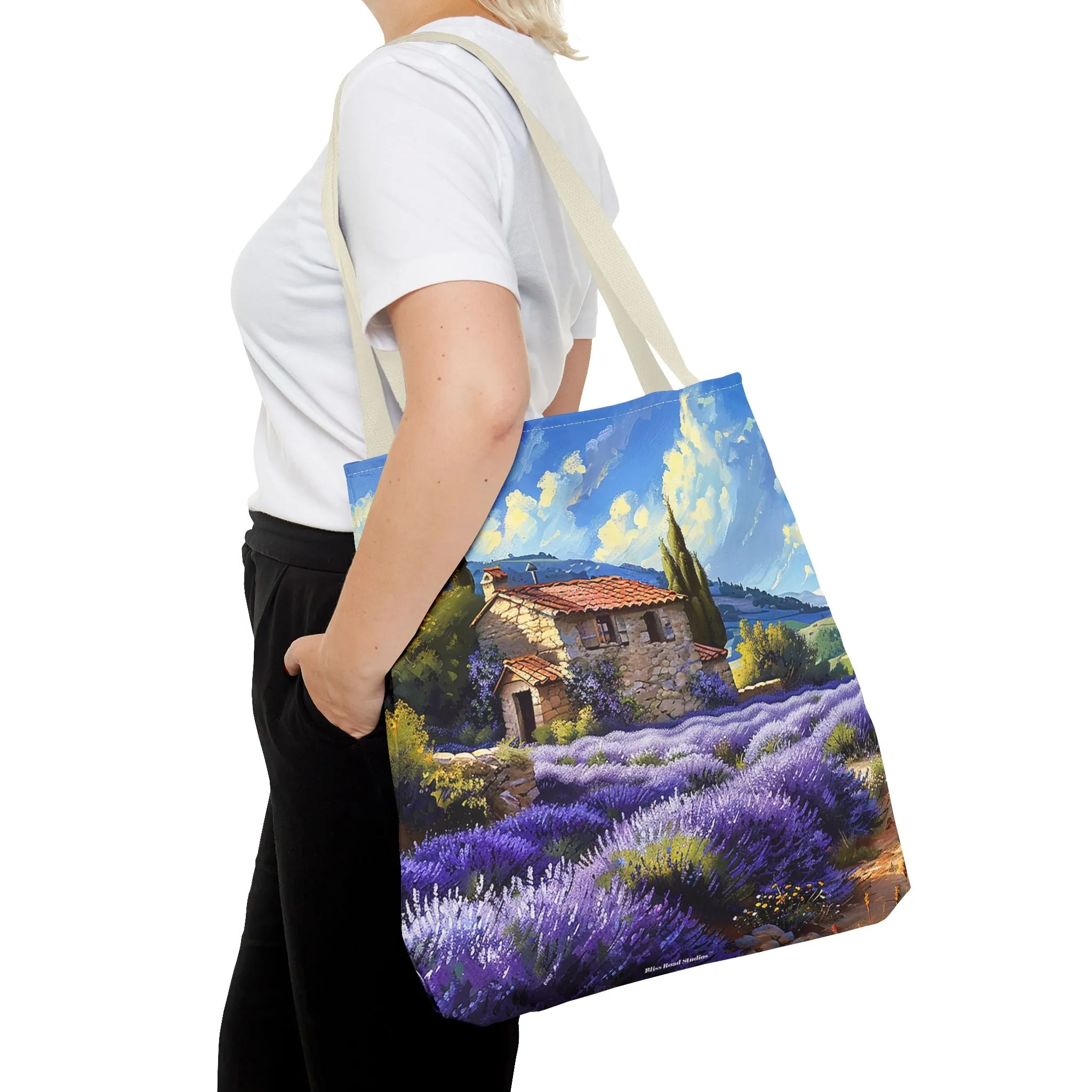 Tuscan Lavender Dreams Tote Bag - Carry a Slice of the French Countryside! Available in 3 sizes.