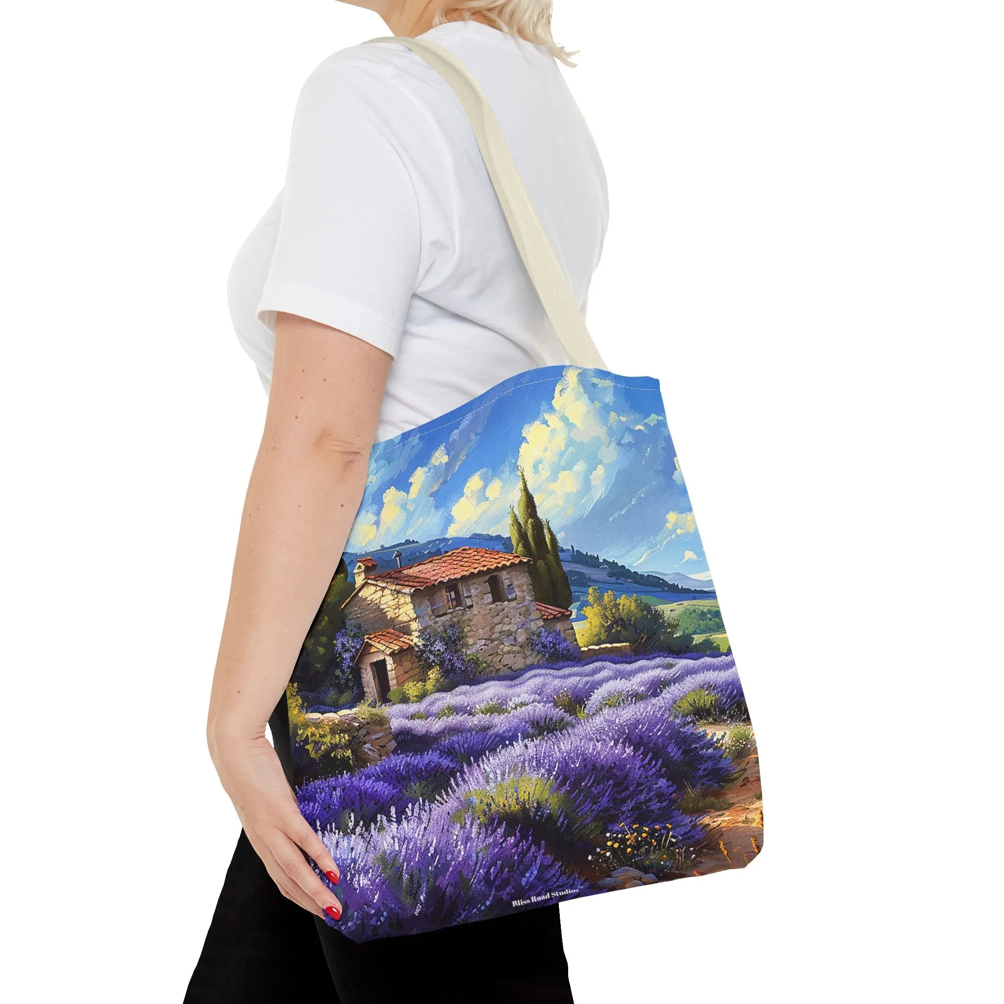 Tuscan Lavender Dreams Tote Bag - Carry a Slice of the French Countryside! Available in 3 sizes.