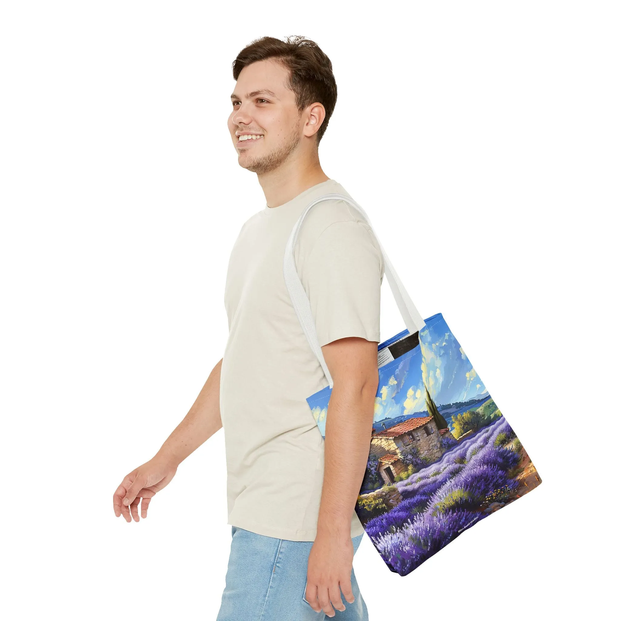 Tuscan Lavender Dreams Tote Bag - Carry a Slice of the French Countryside! Available in 3 sizes.