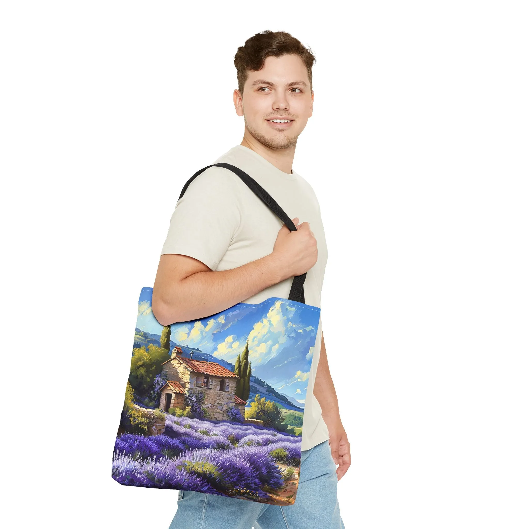 Tuscan Lavender Dreams Tote Bag - Carry a Slice of the French Countryside! Available in 3 sizes.