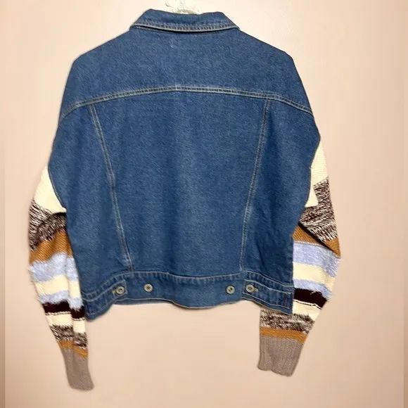 Umgee DenimSweater Sleeve Jacket