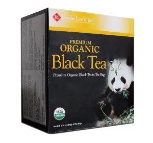 Uncle Lee's Tea Organic Black Tea, 40 Count