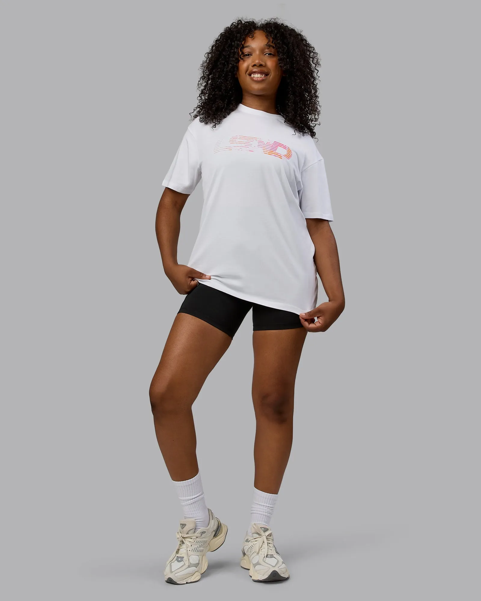 Unisex Motion FLXCotton Tee Oversize - White-React Print