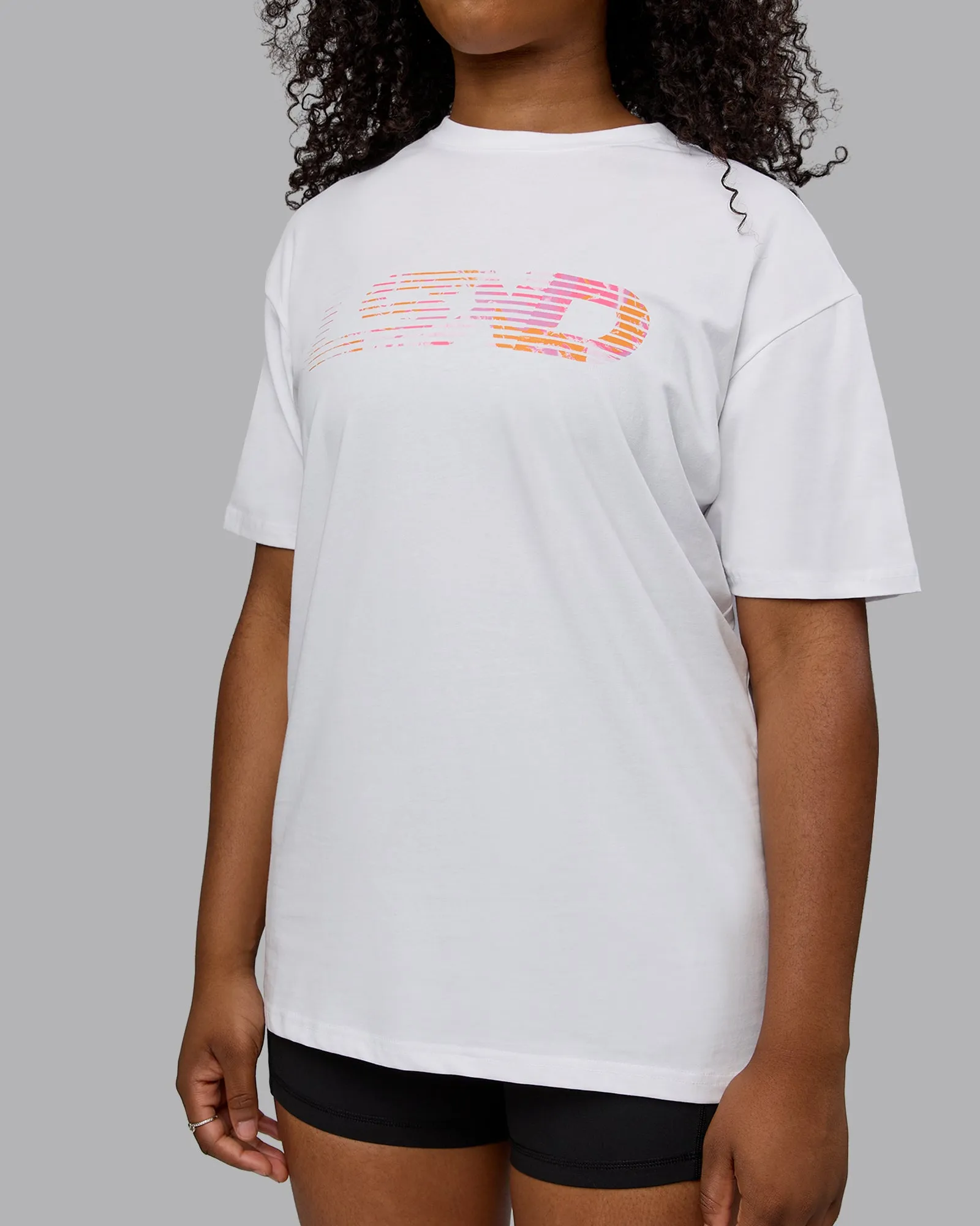 Unisex Motion FLXCotton Tee Oversize - White-React Print