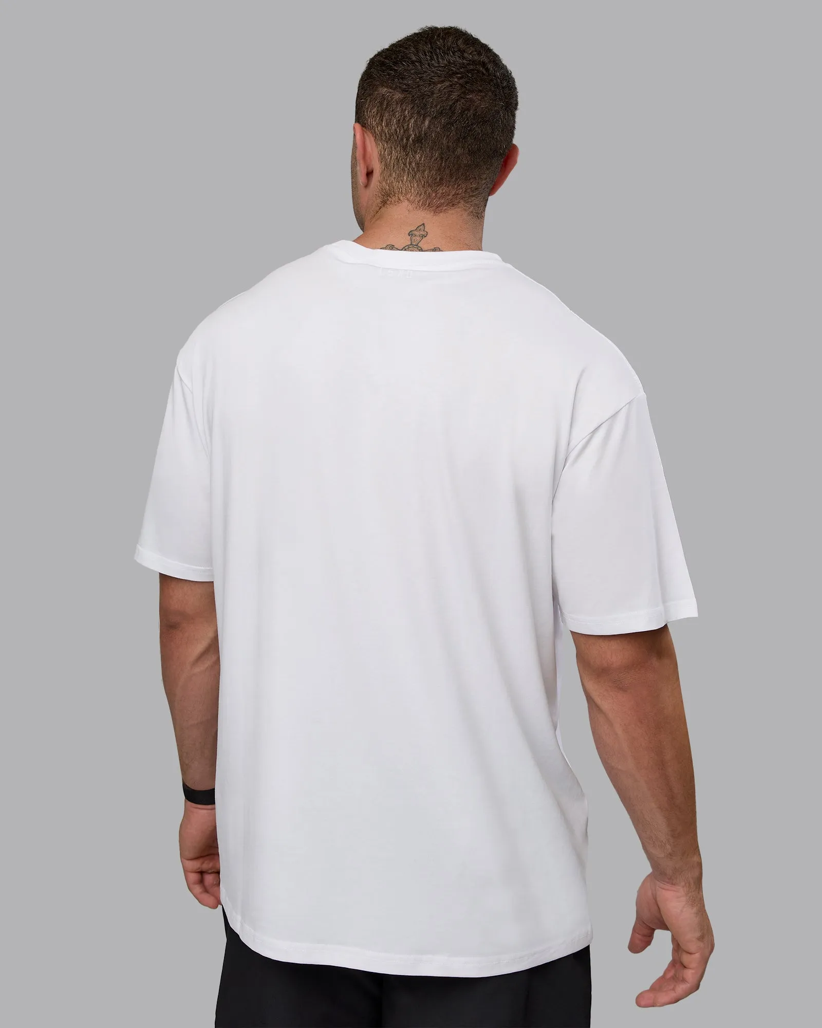 Unisex Motion FLXCotton Tee Oversize - White-React Print