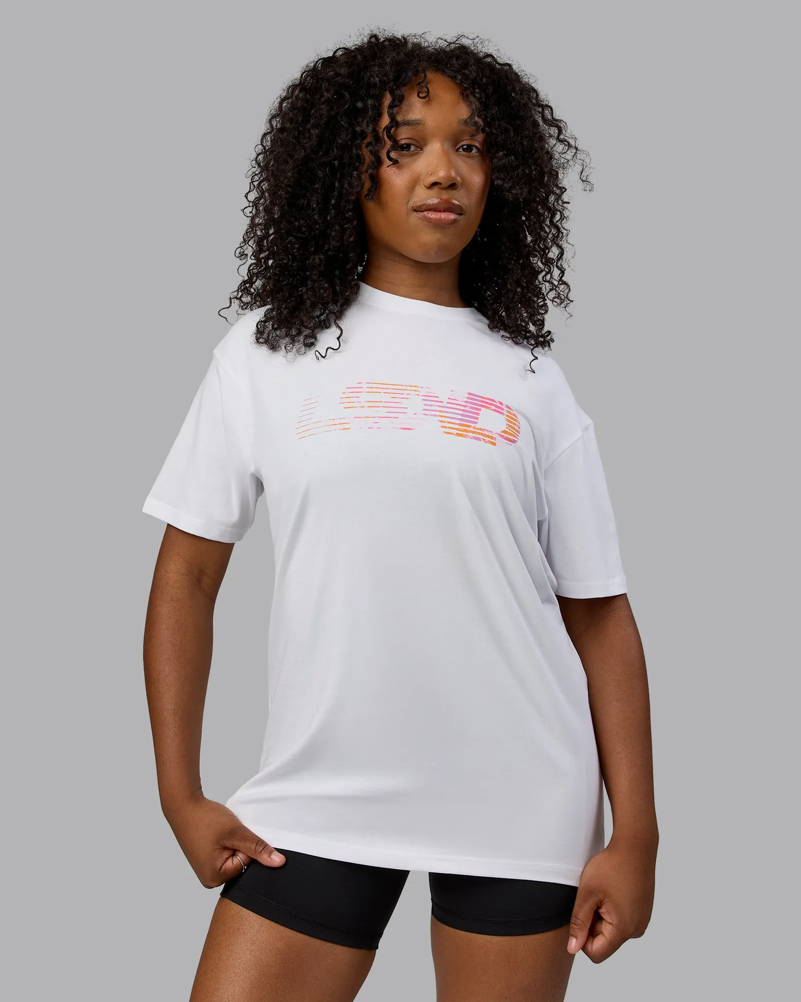 Unisex Motion FLXCotton Tee Oversize - White-React Print