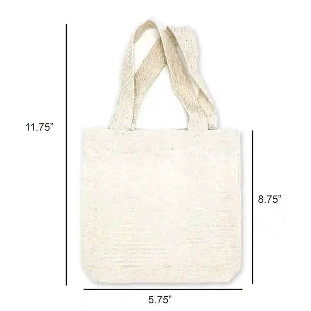 Valentine's All Over Hearts Mini Tote Bags - Sold as set of 2