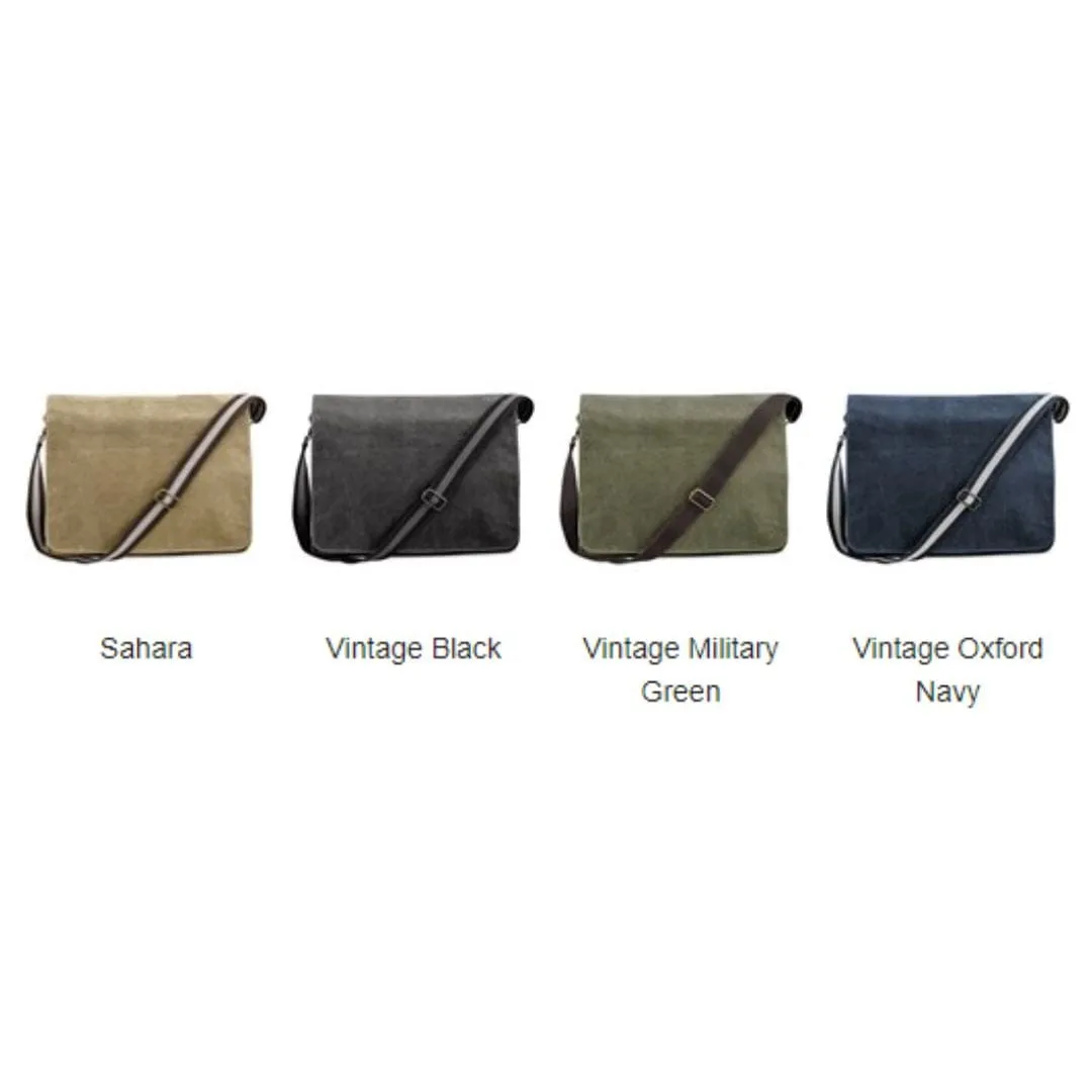 Vegan Canvas Despatch Satchel Bag | Multiple Colours