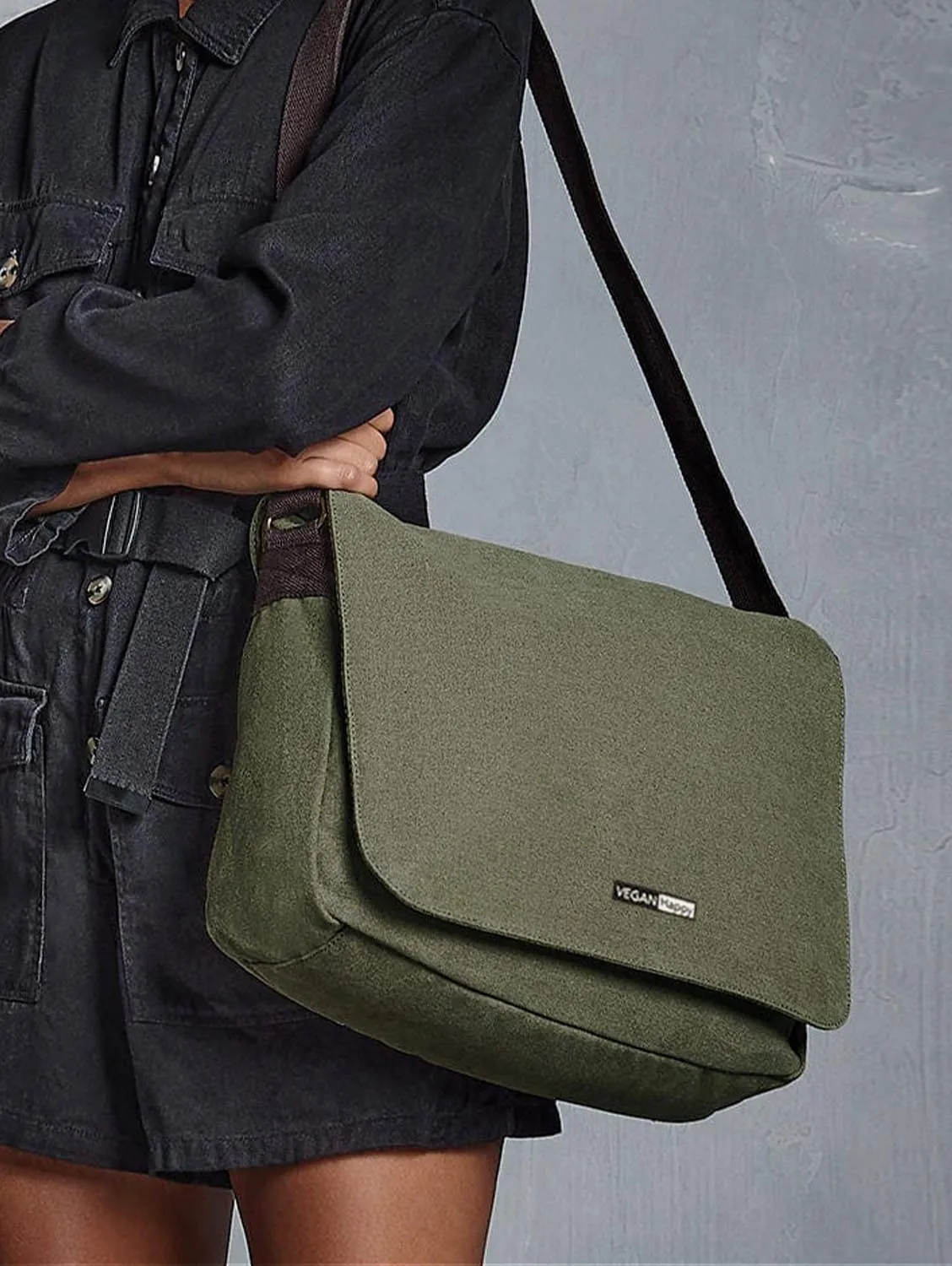 Vegan Canvas Despatch Satchel Bag | Multiple Colours