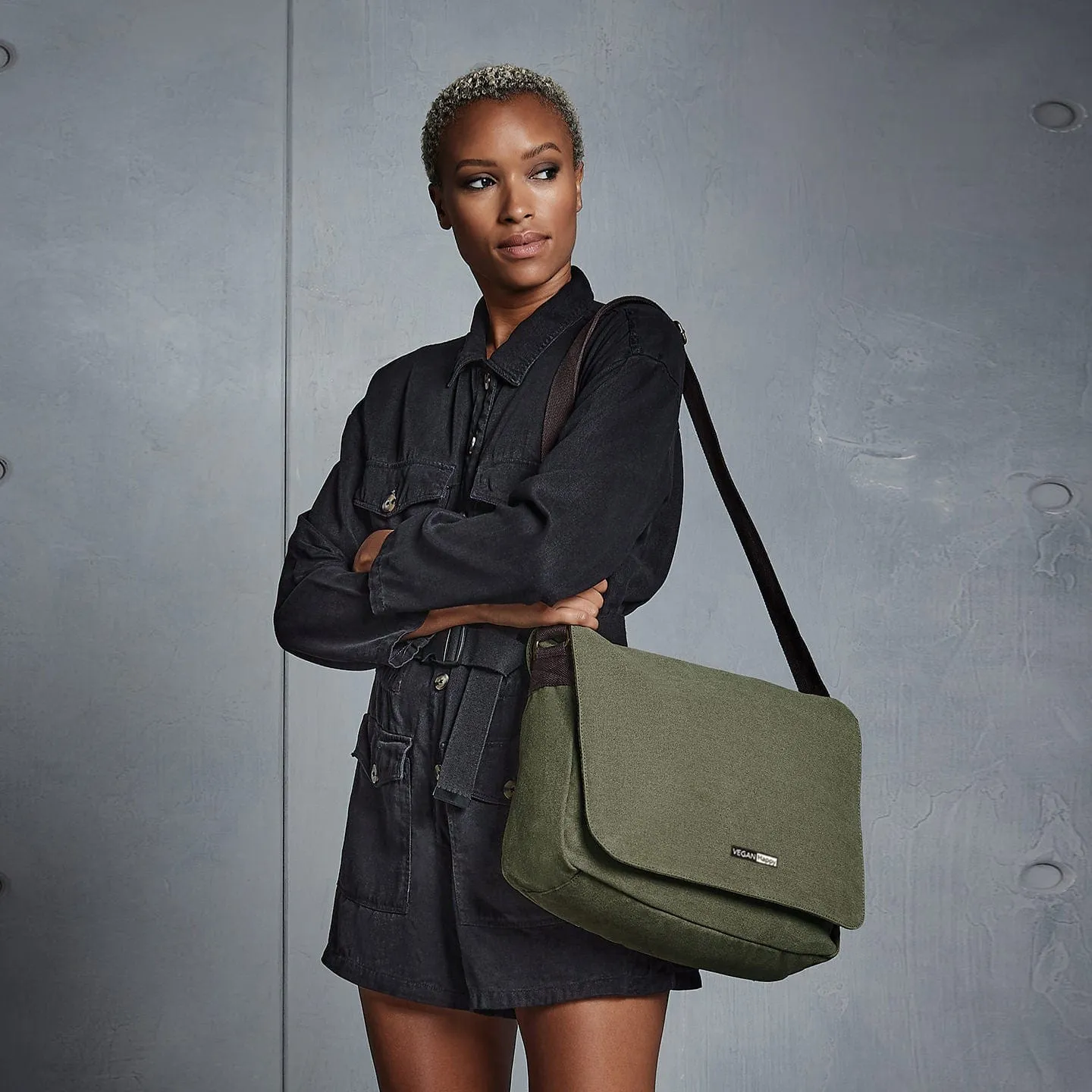 Vegan Canvas Despatch Satchel Bag | Multiple Colours
