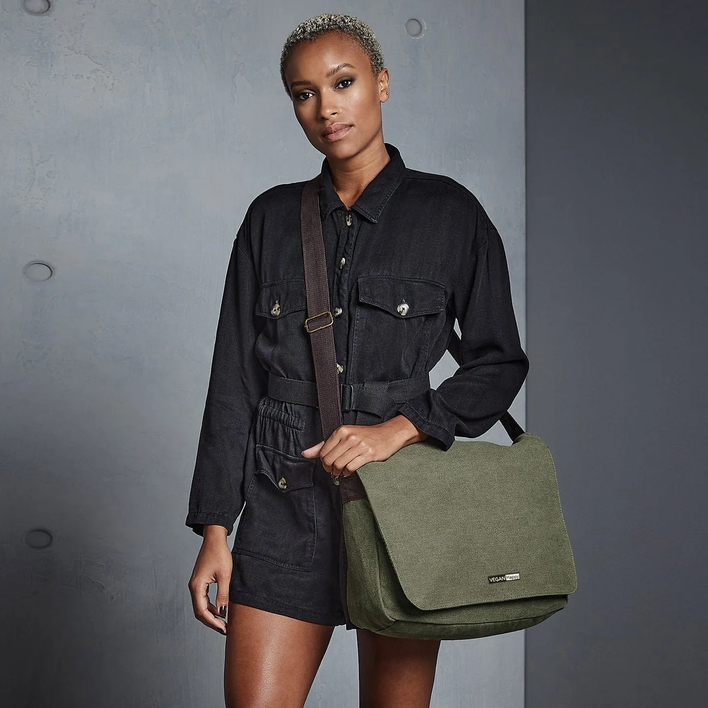 Vegan Canvas Despatch Satchel Bag | Multiple Colours