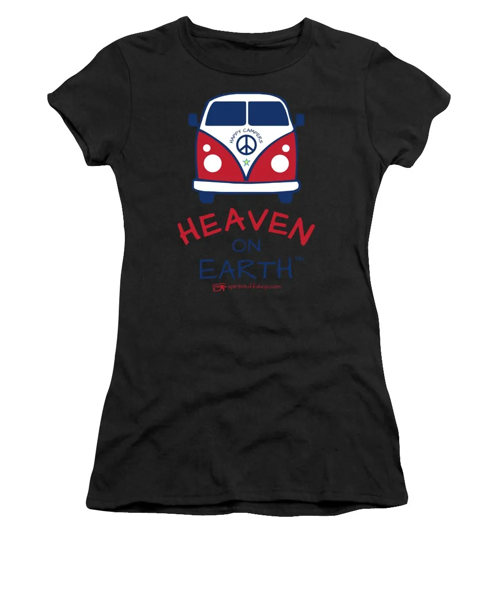 Vw Happy Camper Heaven On Earth - Women's T-Shirt