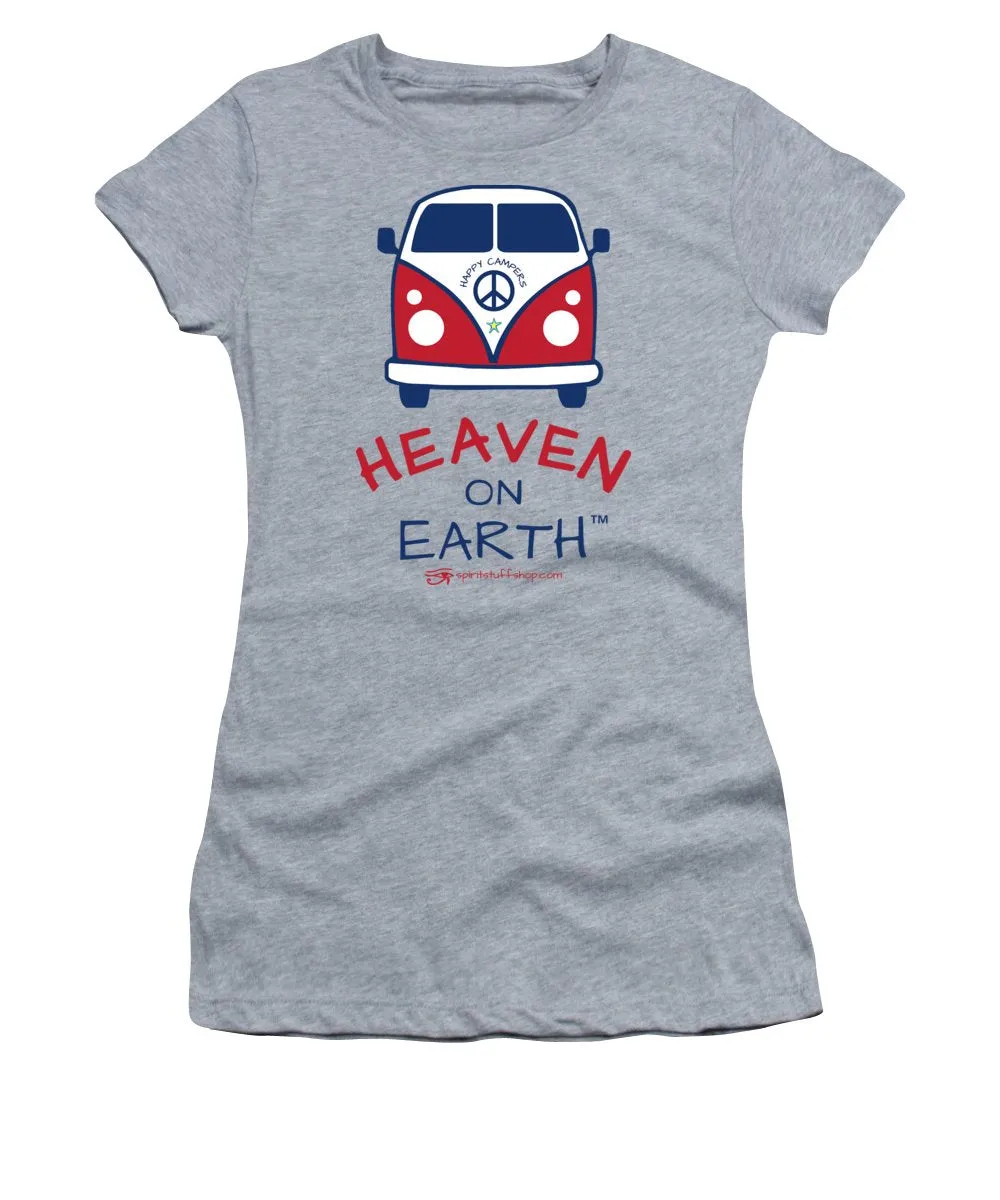 Vw Happy Camper Heaven On Earth - Women's T-Shirt