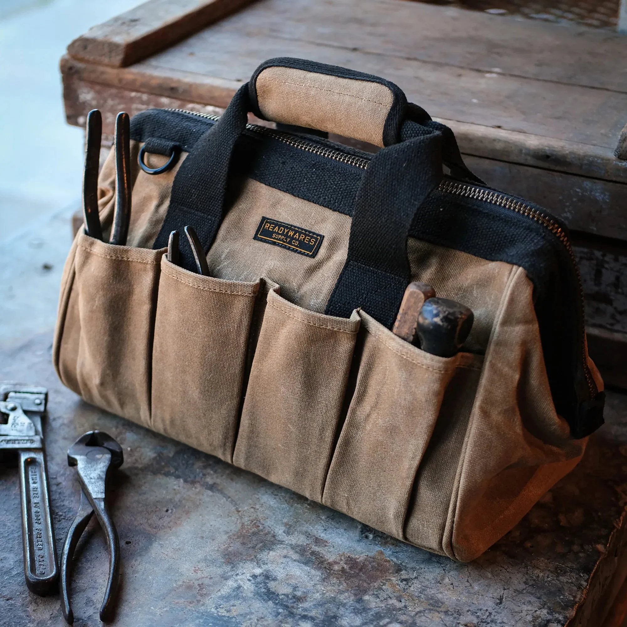 Waxed Canvas Tool Bag