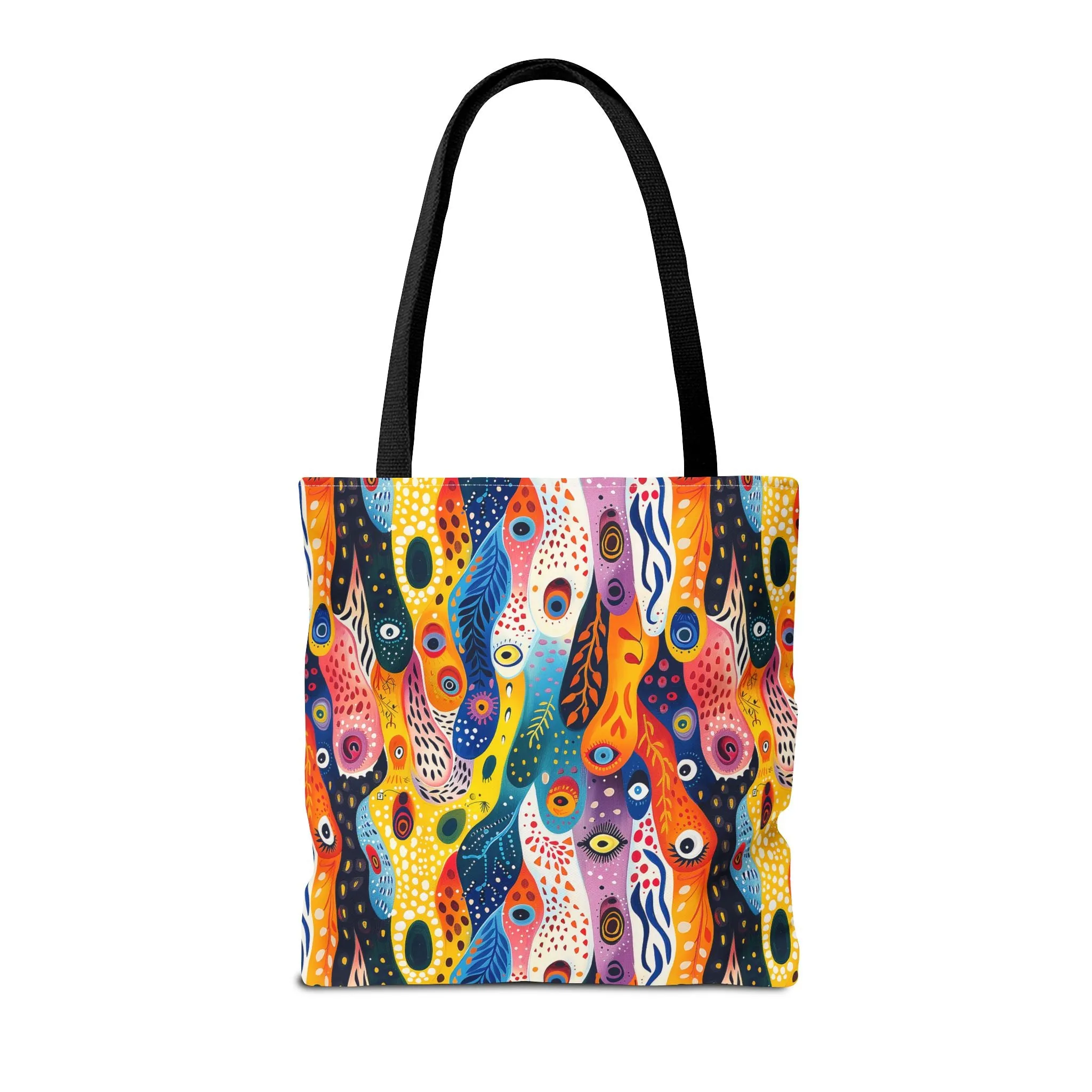 Whimsical Wavy Wonders Tote Bag - Ride the Wave of Whimsy! Available in 3 sizes.