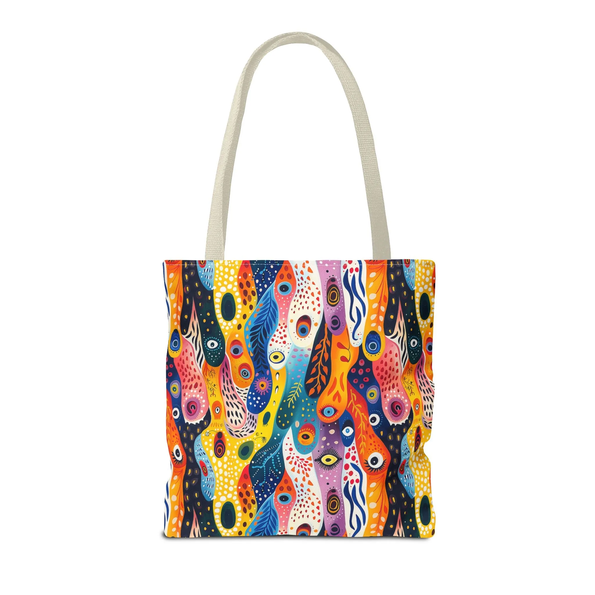 Whimsical Wavy Wonders Tote Bag - Ride the Wave of Whimsy! Available in 3 sizes.
