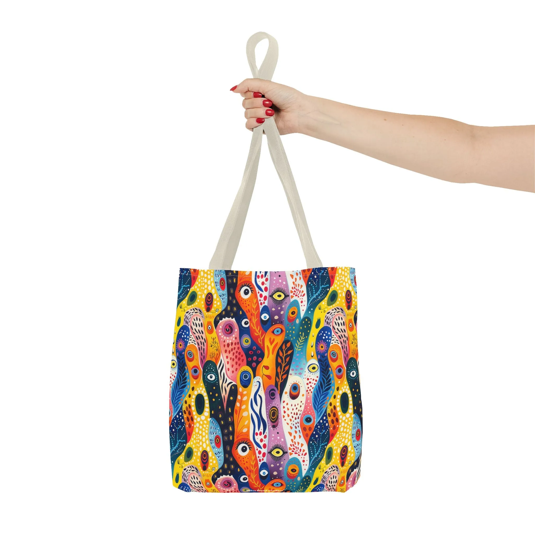 Whimsical Wavy Wonders Tote Bag - Ride the Wave of Whimsy! Available in 3 sizes.