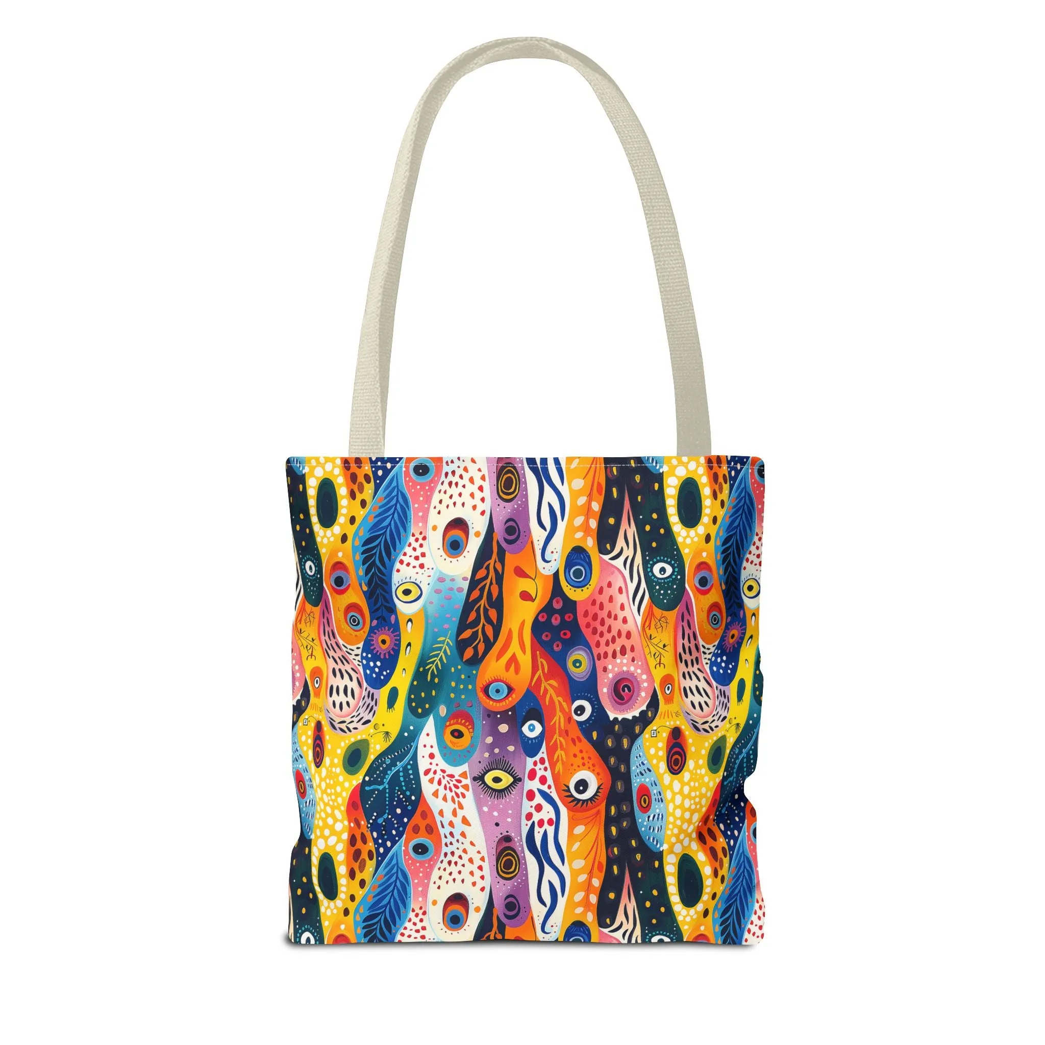 Whimsical Wavy Wonders Tote Bag - Ride the Wave of Whimsy! Available in 3 sizes.
