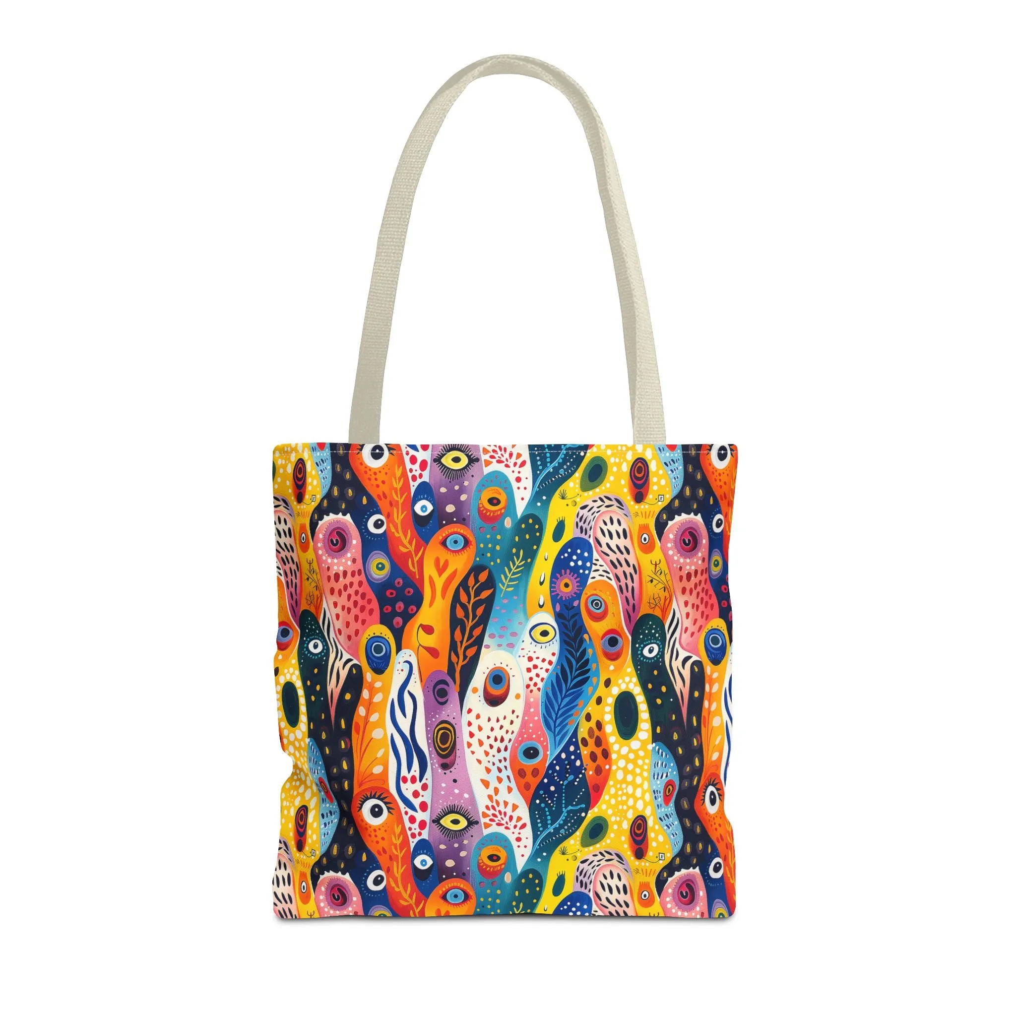 Whimsical Wavy Wonders Tote Bag - Ride the Wave of Whimsy! Available in 3 sizes.