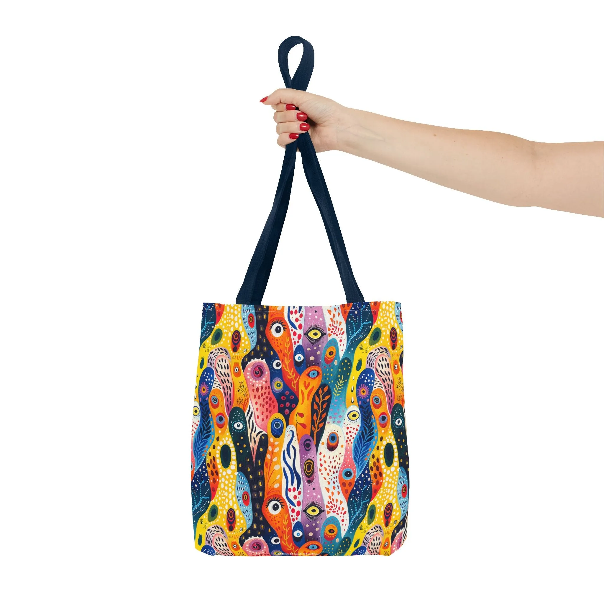 Whimsical Wavy Wonders Tote Bag - Ride the Wave of Whimsy! Available in 3 sizes.