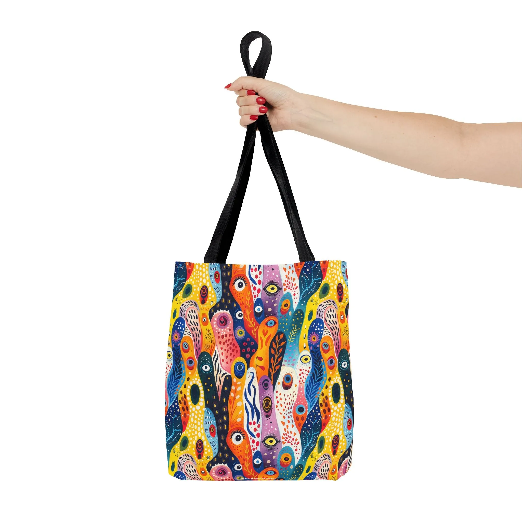 Whimsical Wavy Wonders Tote Bag - Ride the Wave of Whimsy! Available in 3 sizes.