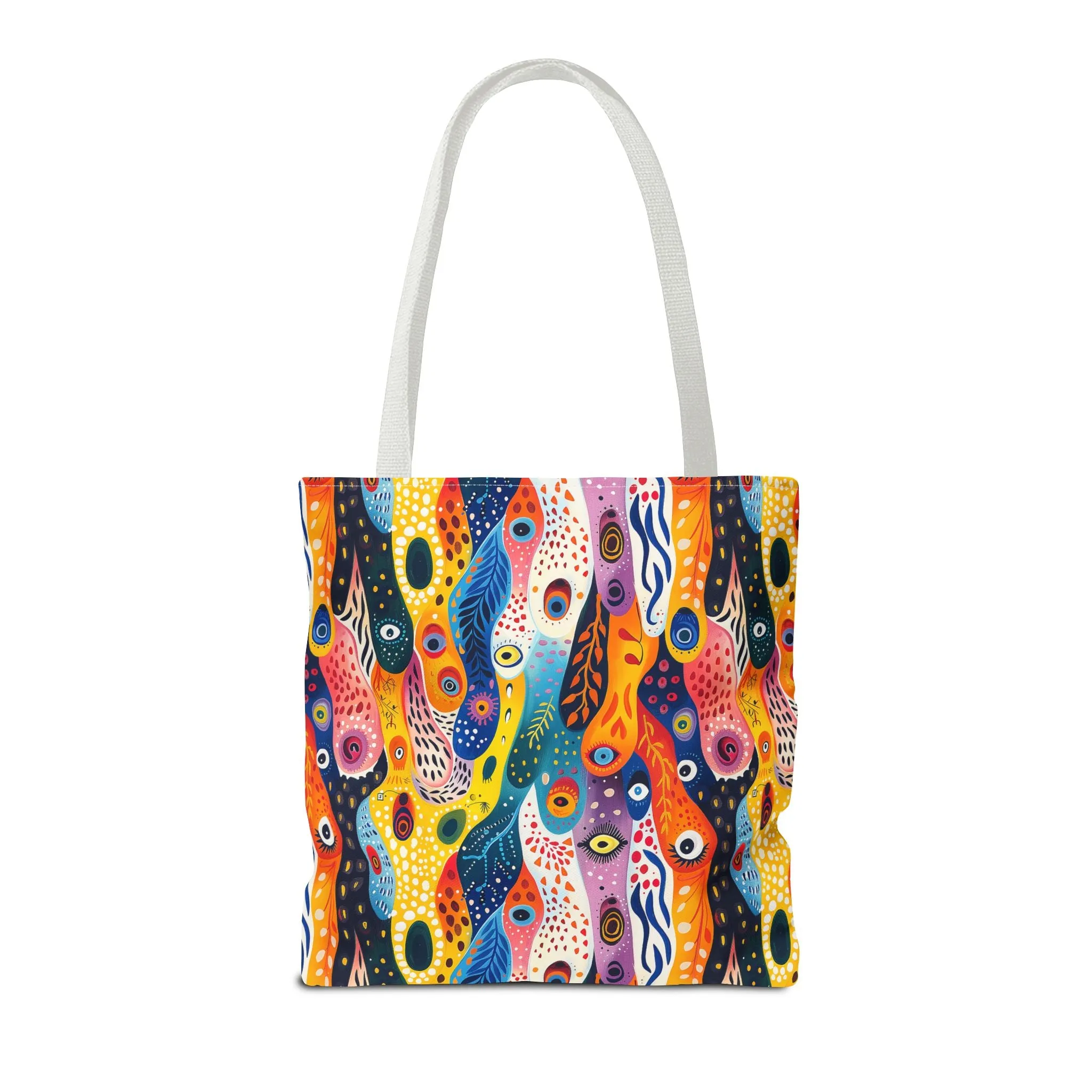 Whimsical Wavy Wonders Tote Bag - Ride the Wave of Whimsy! Available in 3 sizes.