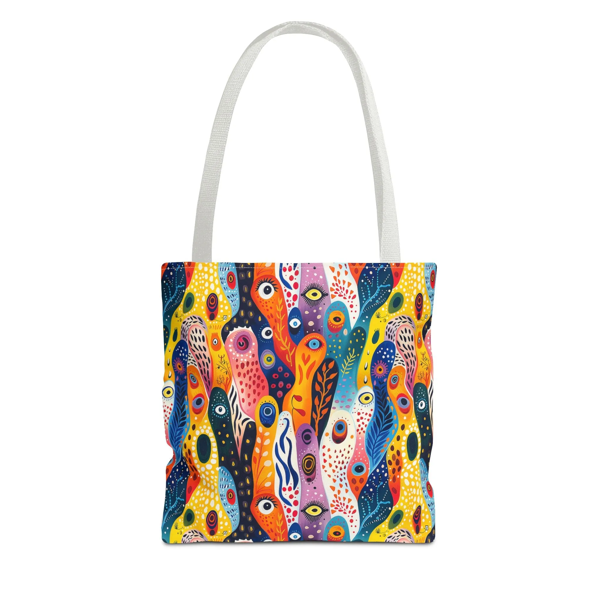 Whimsical Wavy Wonders Tote Bag - Ride the Wave of Whimsy! Available in 3 sizes.