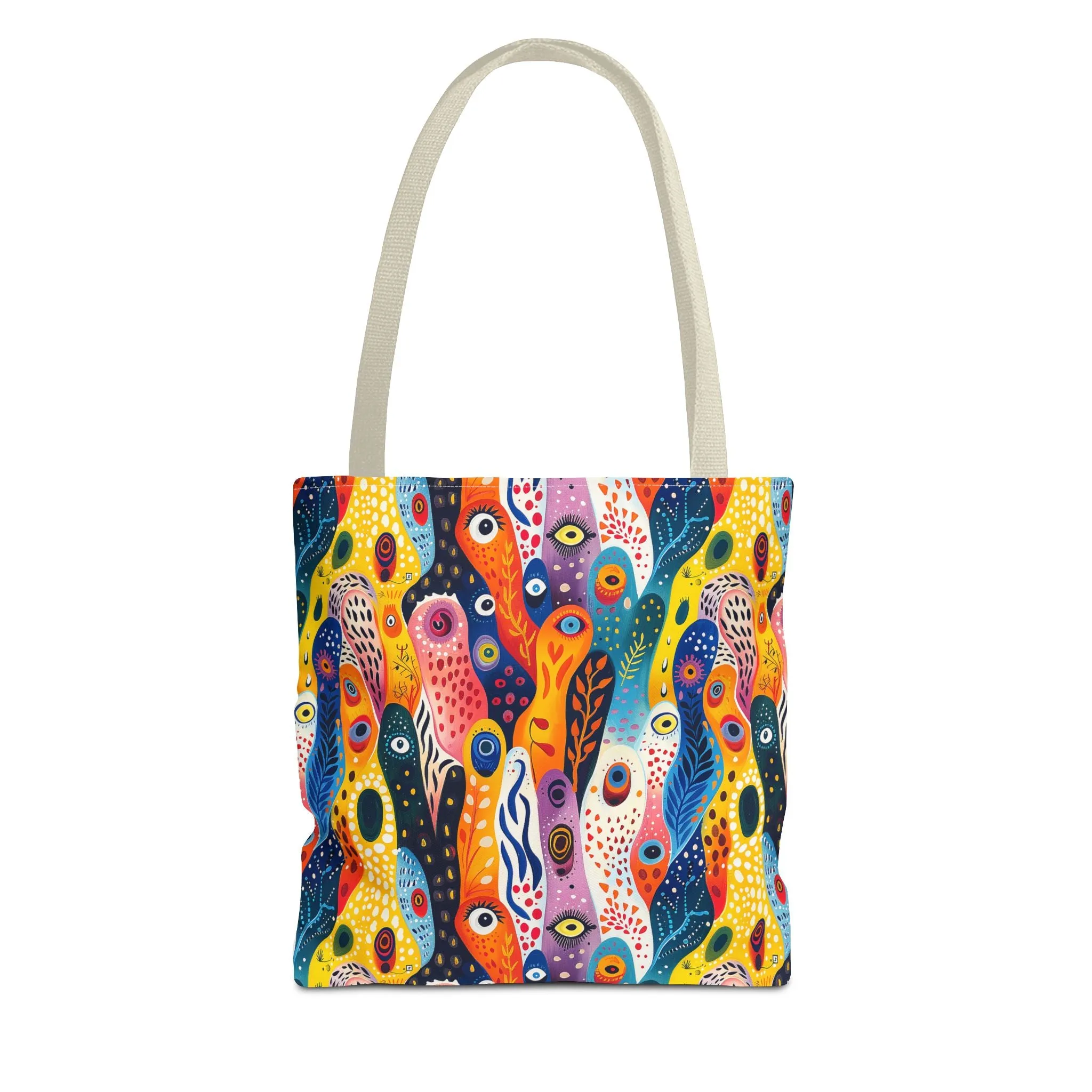 Whimsical Wavy Wonders Tote Bag - Ride the Wave of Whimsy! Available in 3 sizes.