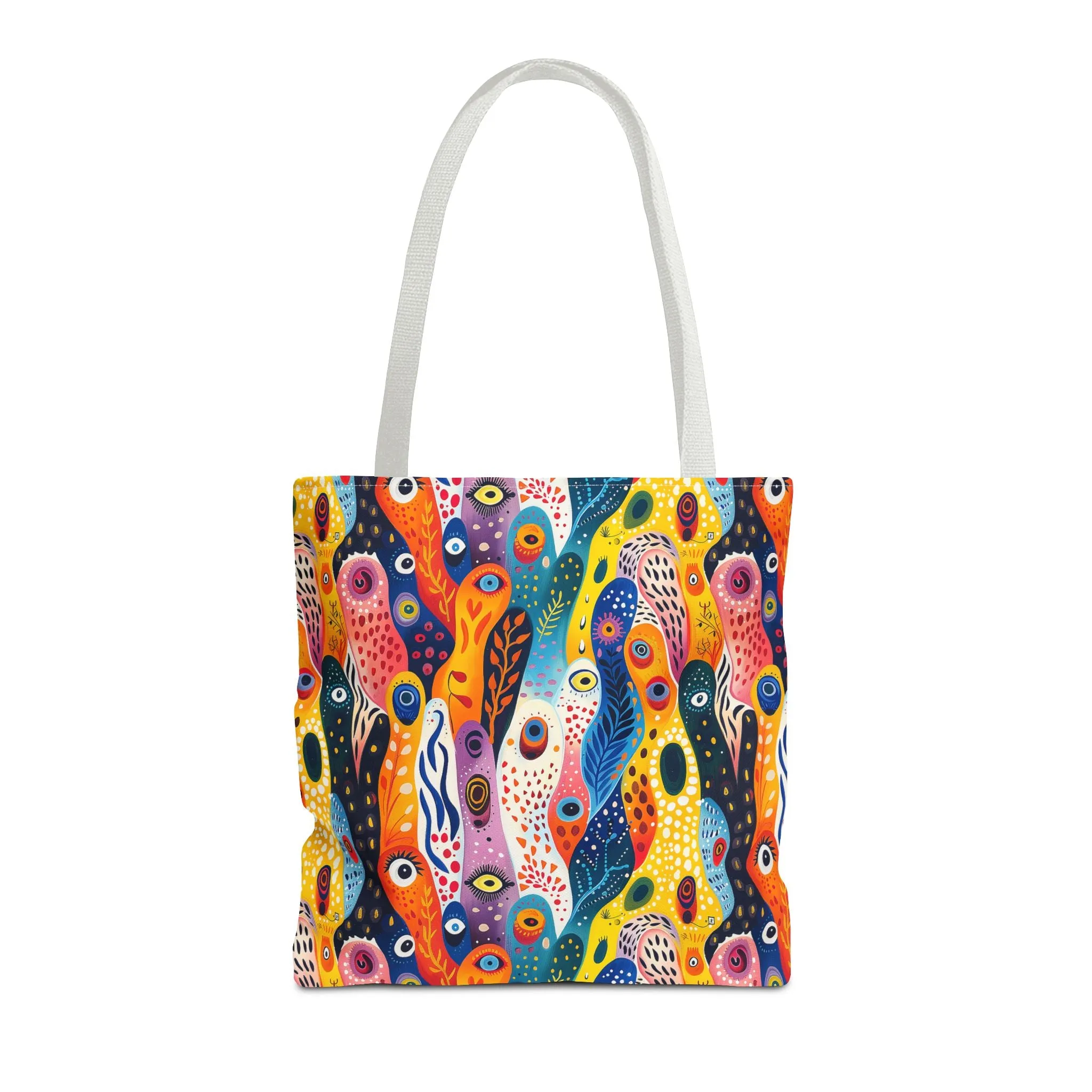 Whimsical Wavy Wonders Tote Bag - Ride the Wave of Whimsy! Available in 3 sizes.