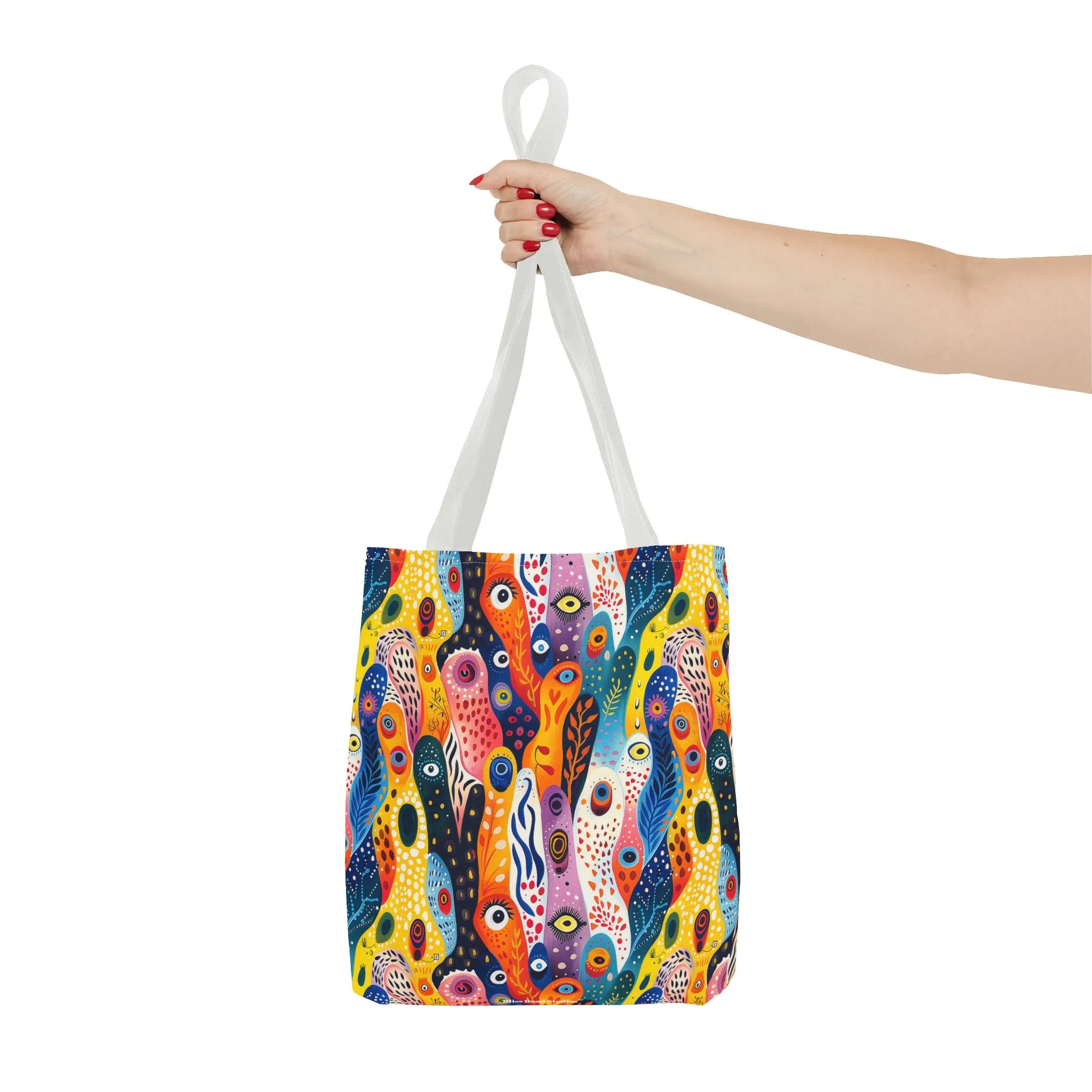 Whimsical Wavy Wonders Tote Bag - Ride the Wave of Whimsy! Available in 3 sizes.