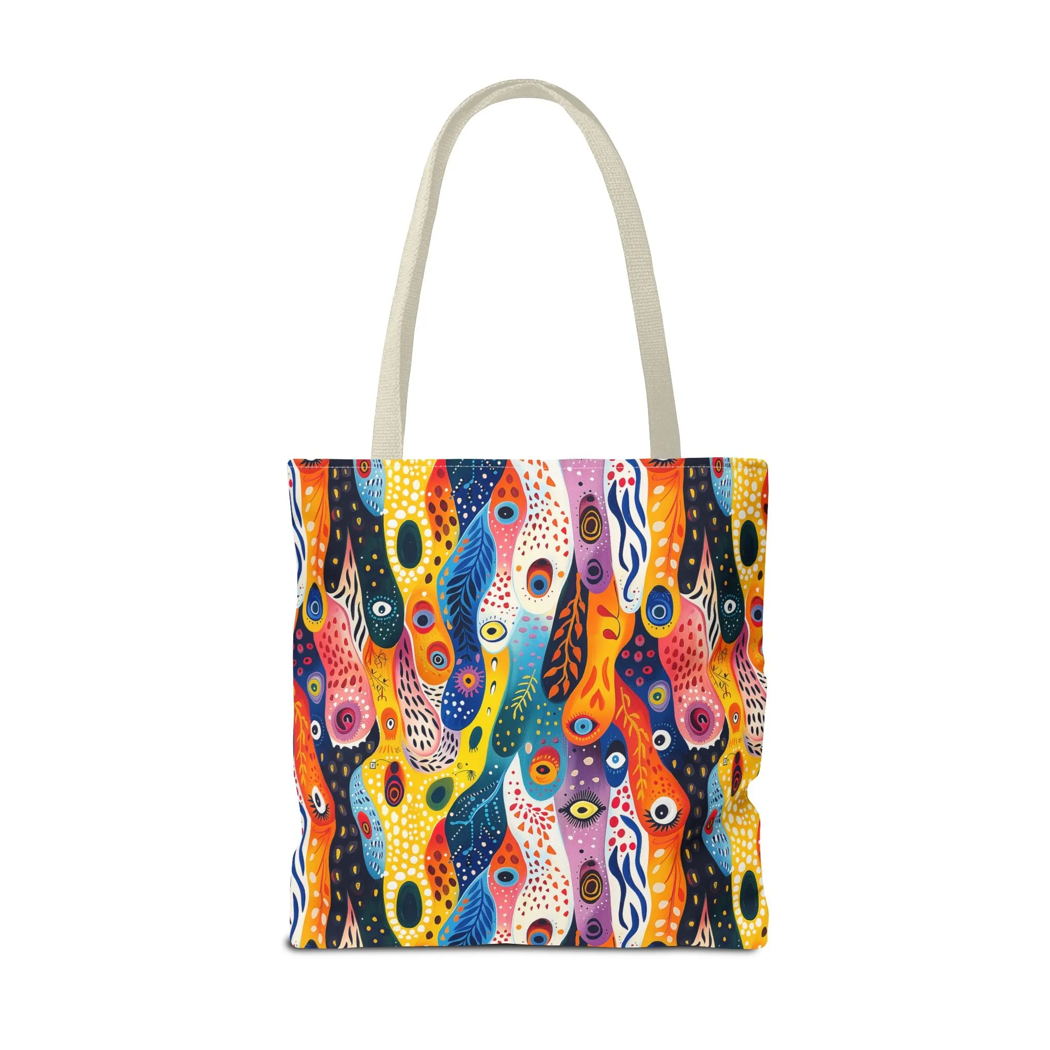 Whimsical Wavy Wonders Tote Bag - Ride the Wave of Whimsy! Available in 3 sizes.