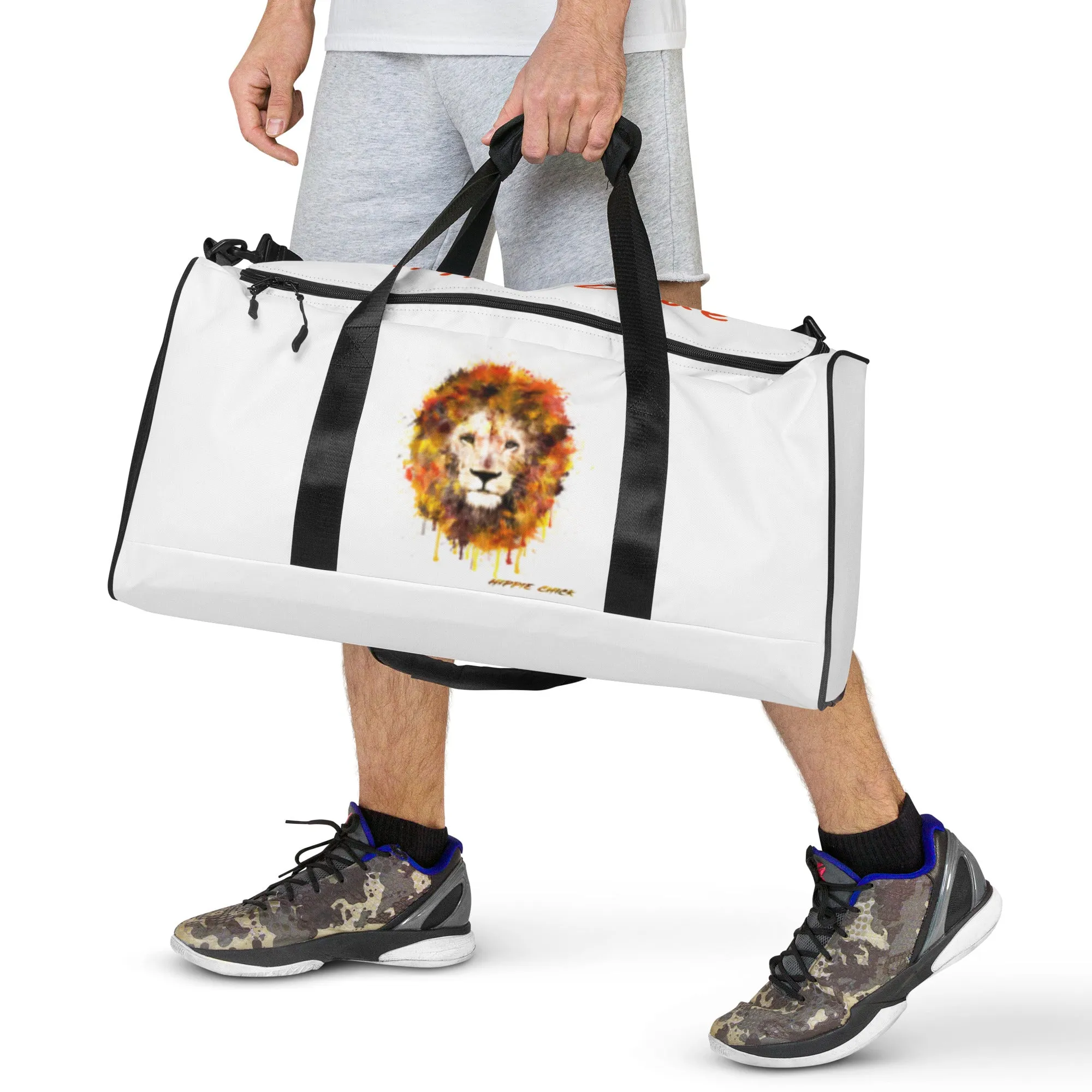 White Duffle Bag - OG Hippie Dude