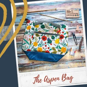 *Wild Horses- Gold*- Signature Zippered Knitting Project Bag