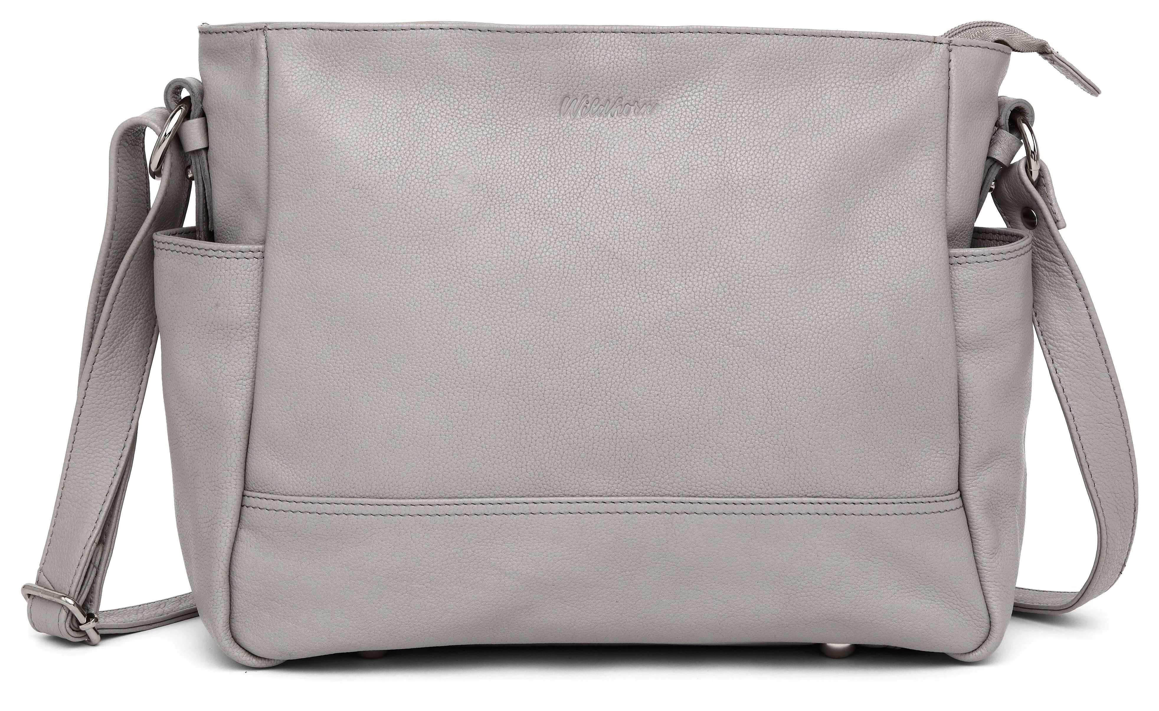 WildHorn® Upper Grain Genuine Leather Ladies Tote Bag | Shoulder Bag with Adjustable Strap for Girls & Women.