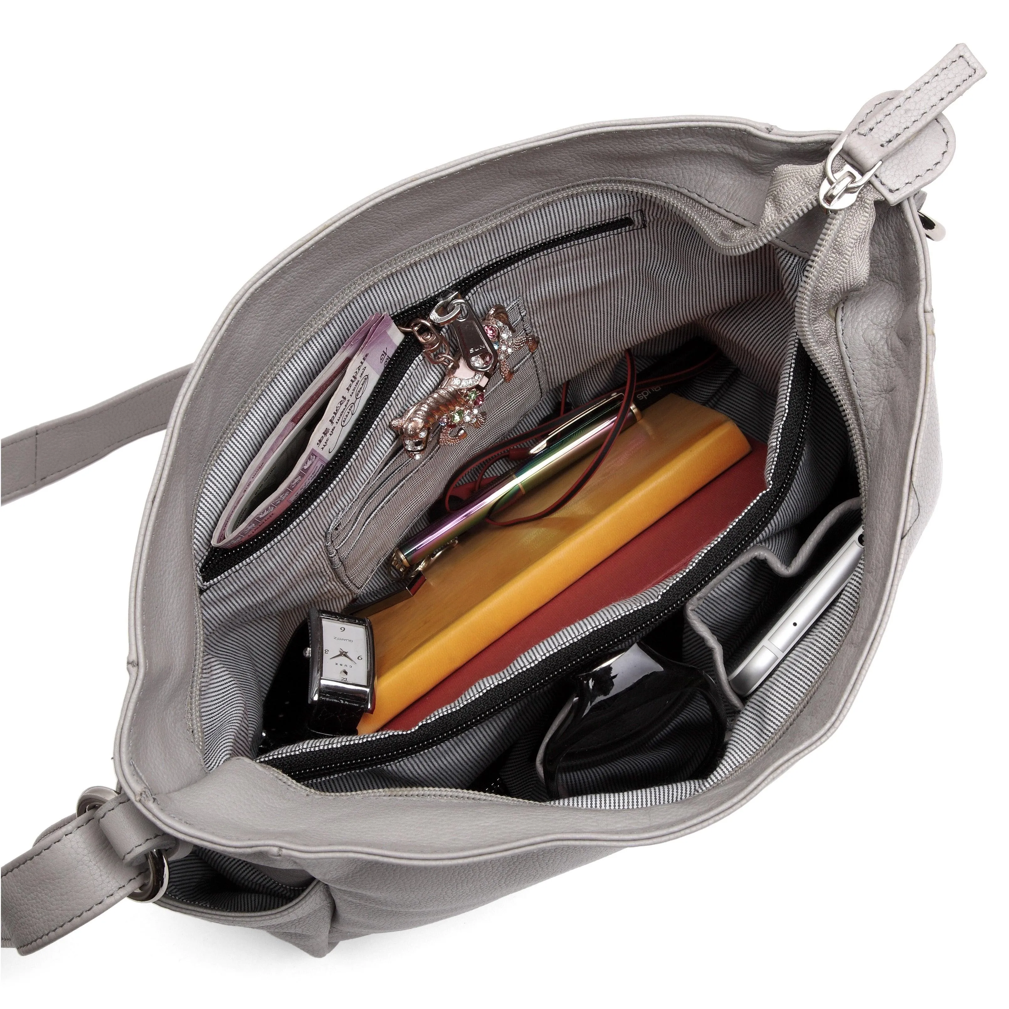 WildHorn® Upper Grain Genuine Leather Ladies Tote Bag | Shoulder Bag with Adjustable Strap for Girls & Women.