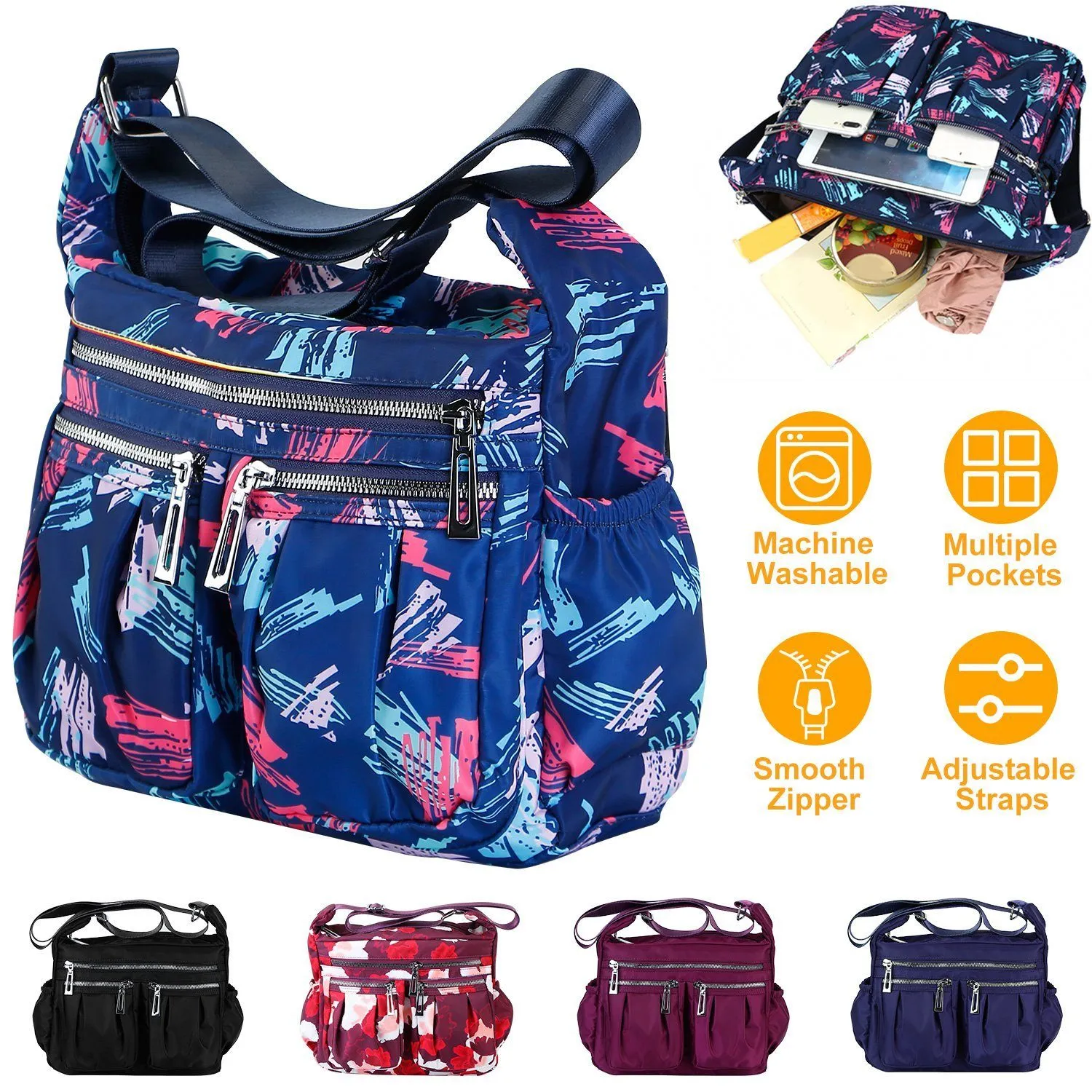 Women Multi-Pocket Shoulder Bag