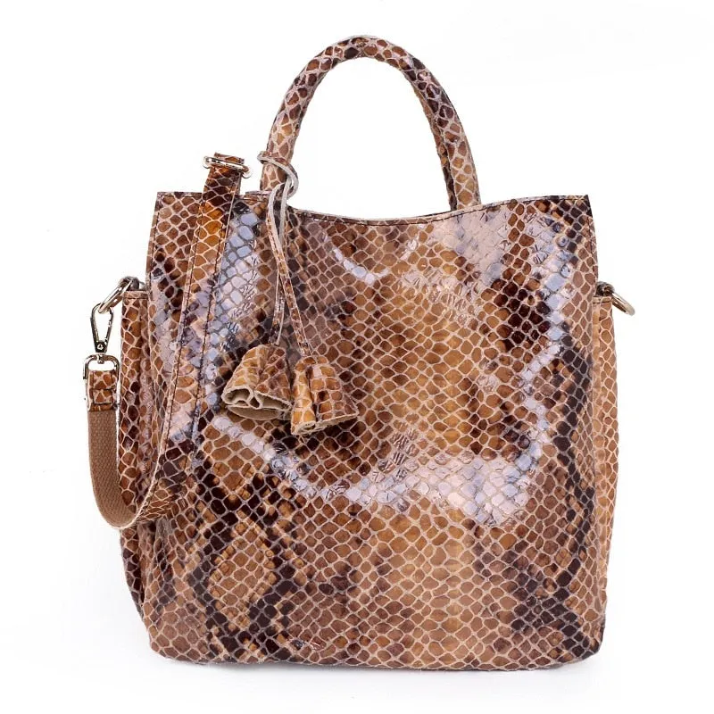 Women's Cowhide Leather Designer Handbag