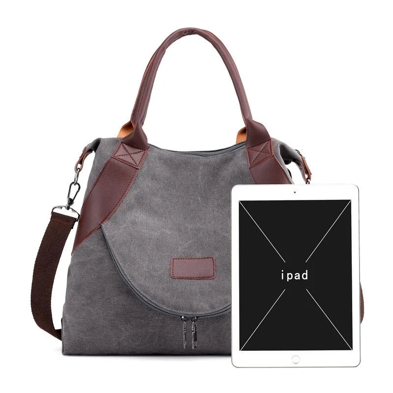 Women's Daily Casual Retro Canvas Tote Bags