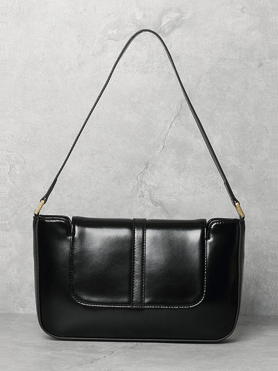 Women's Paris 90s Vintage Baguette Handbag Croc-effect Miranda Shoulder Bag